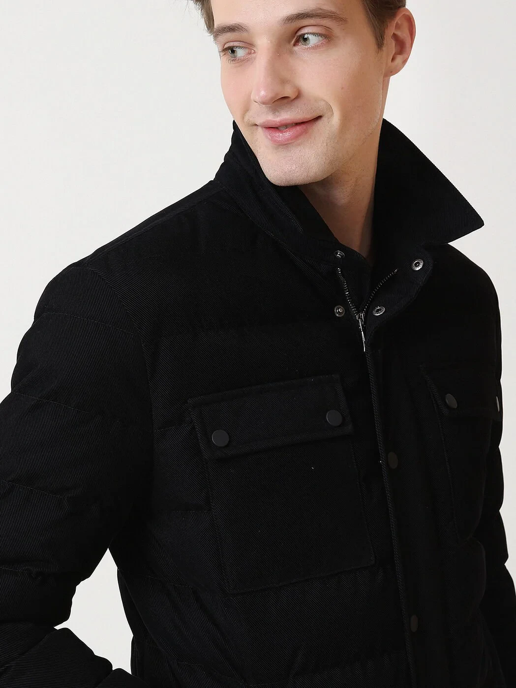 Black Regular Fit Blazer - 1