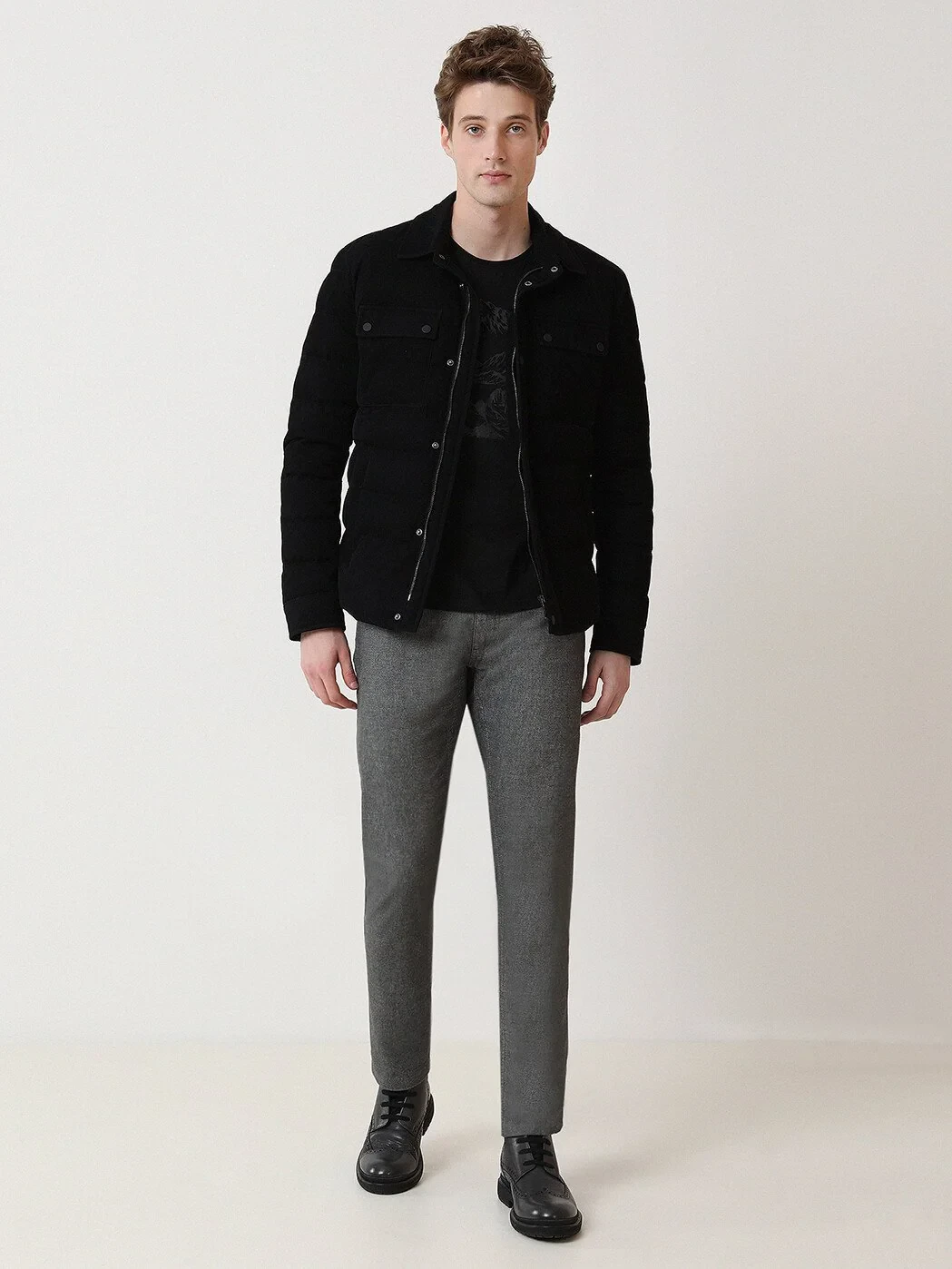 Black Regular Fit Blazer - 2