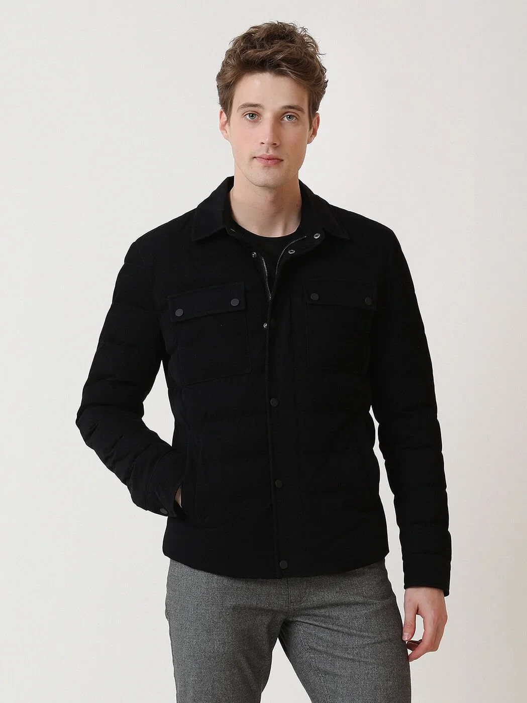 Black Regular Fit Blazer - 3
