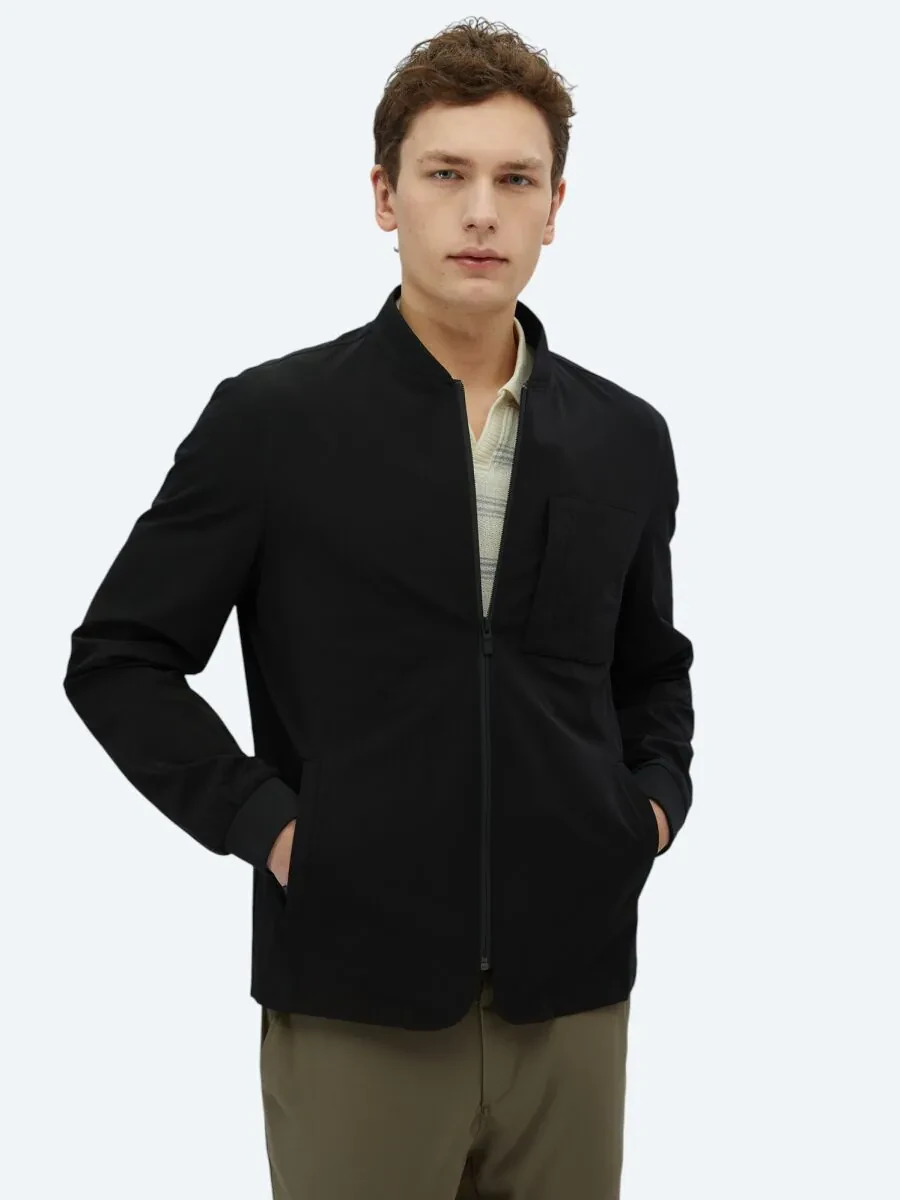 Black Regular Fit Blazer - 1