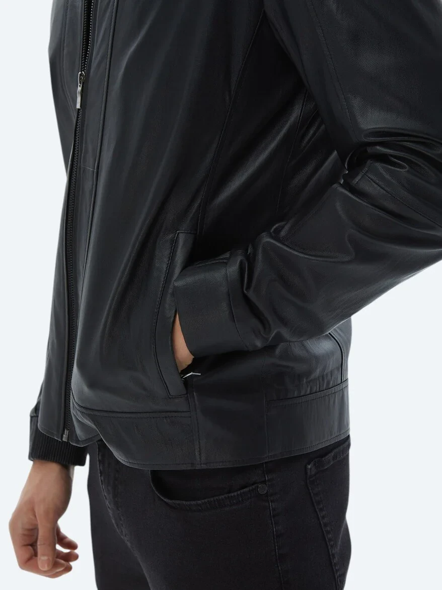 Black Sheep Leather Leather Coat - 6