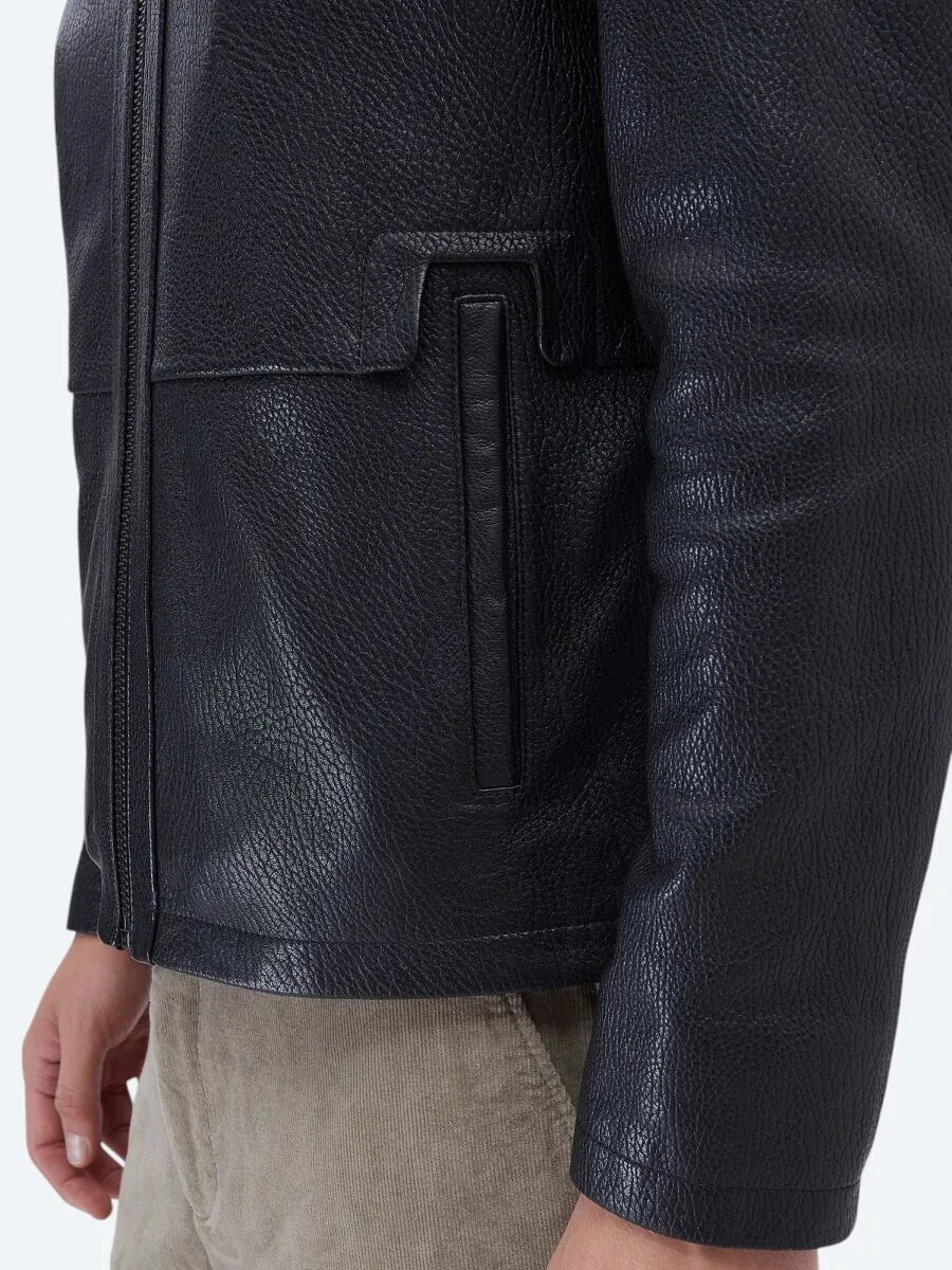 Black Sheep Leather Leather Coat - 6