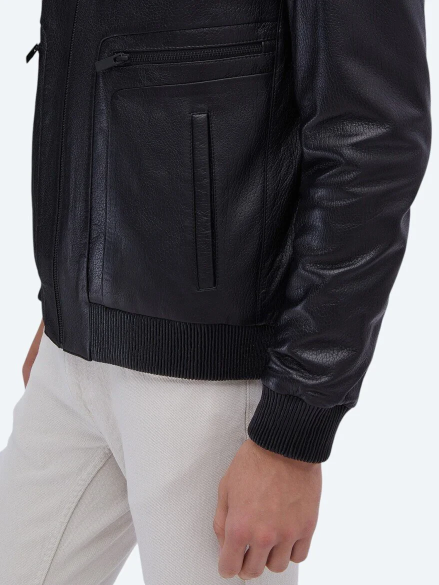 Black Sheep Leather Leather Coat - 5