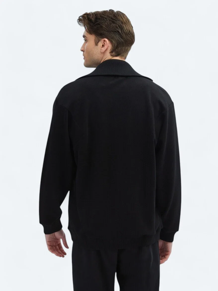 Black Turtleneck Sweatshirt - 7