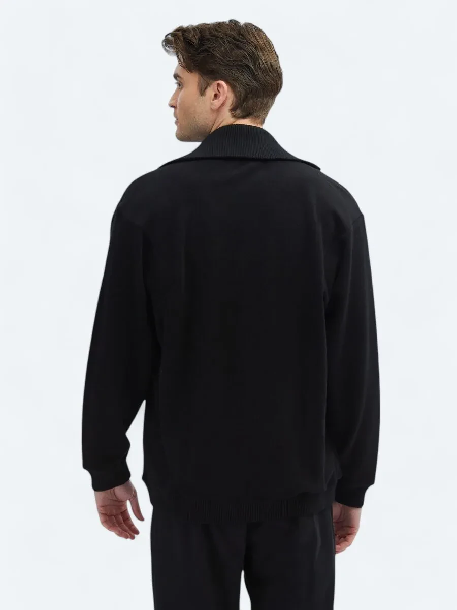 Black Turtleneck Sweatshirt - 7