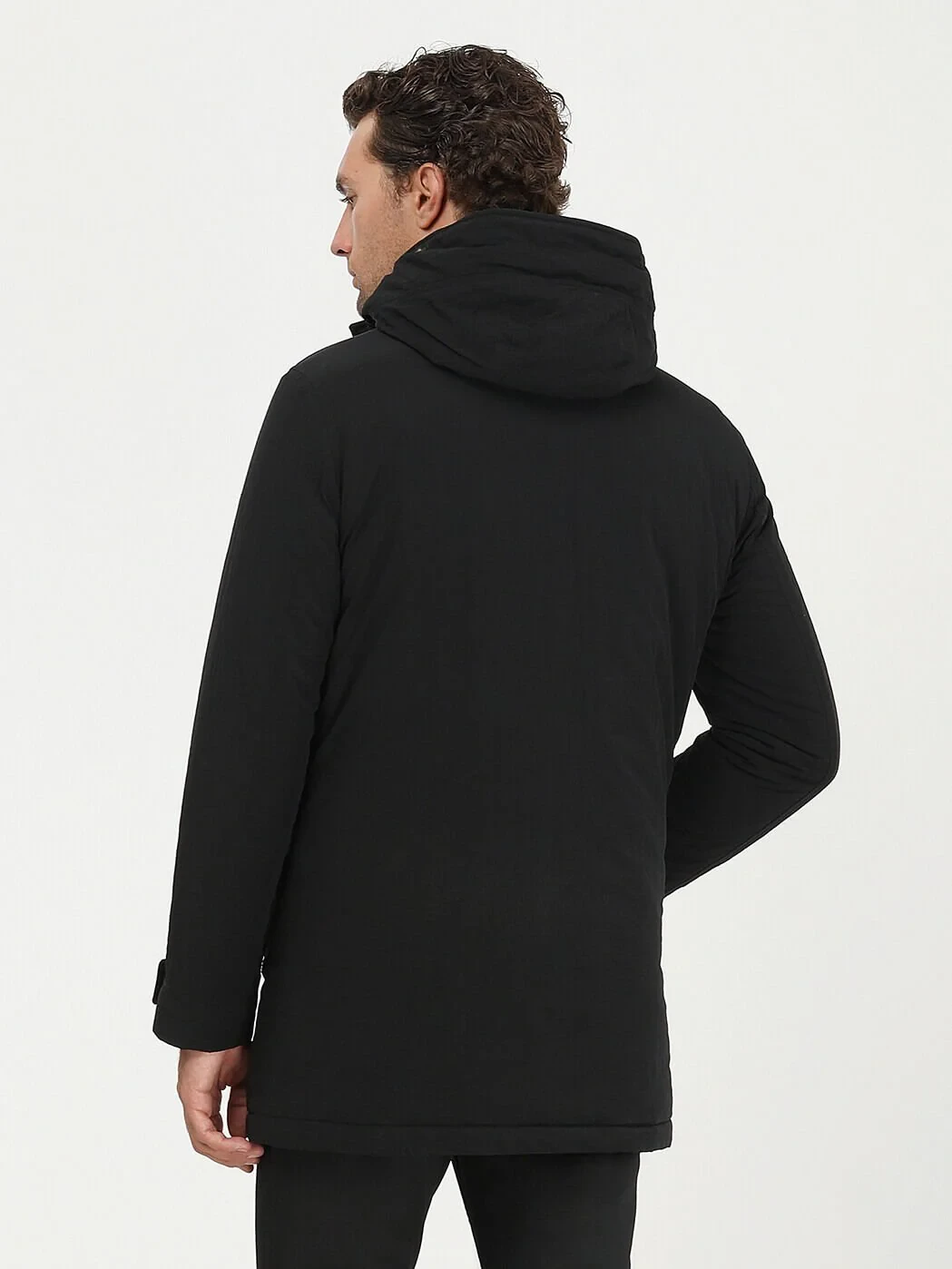 Black Weaving Coat - 7