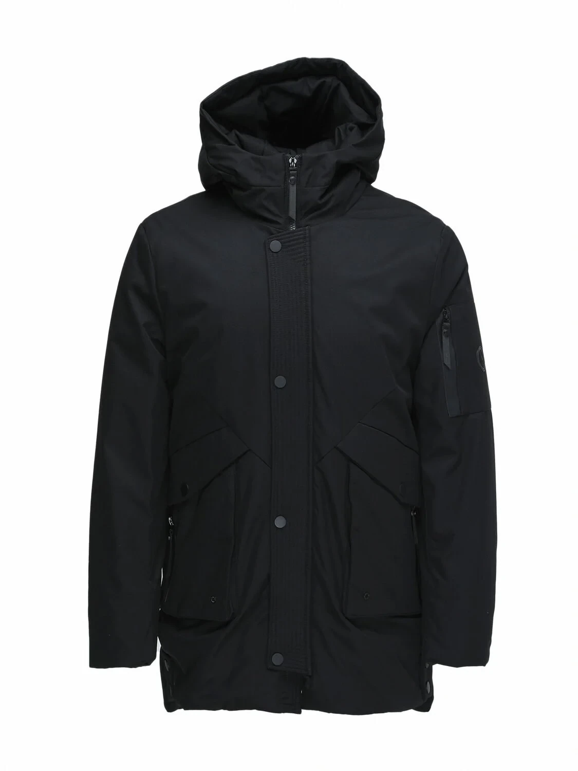 Black Weaving Coat - 1