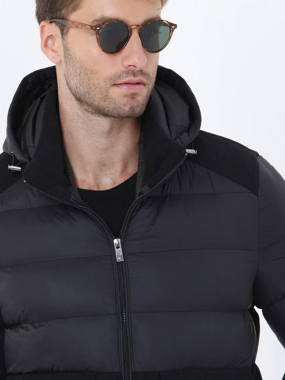 Black Weaving Coat - 4