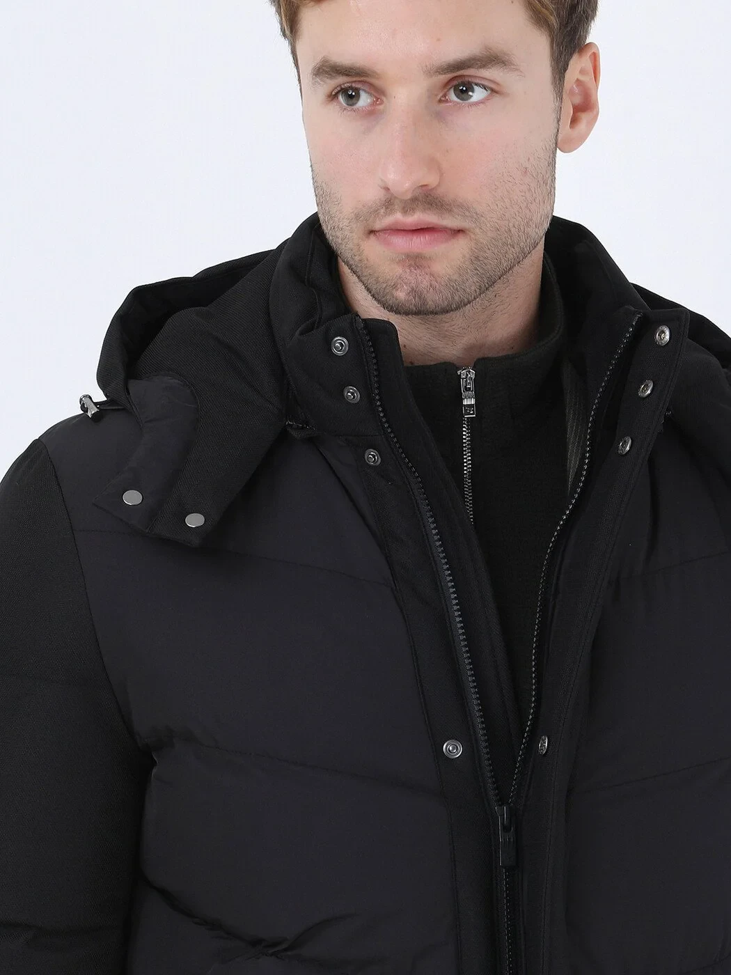 Black Weaving Coat - 4