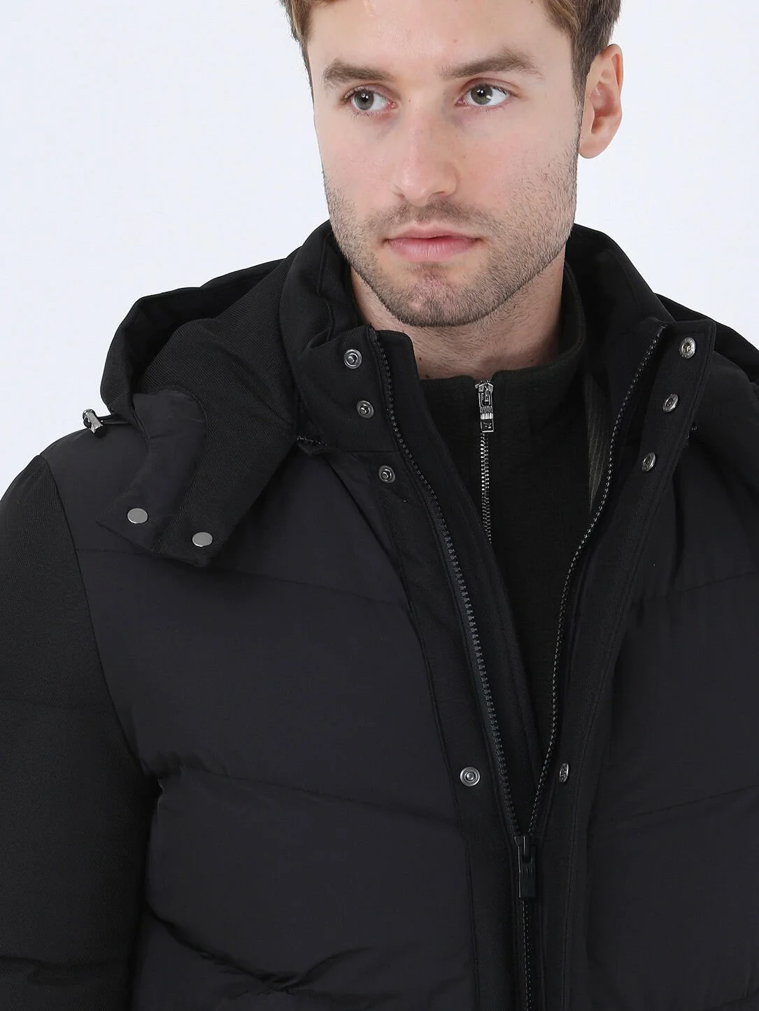 Black Weaving Coat - 4