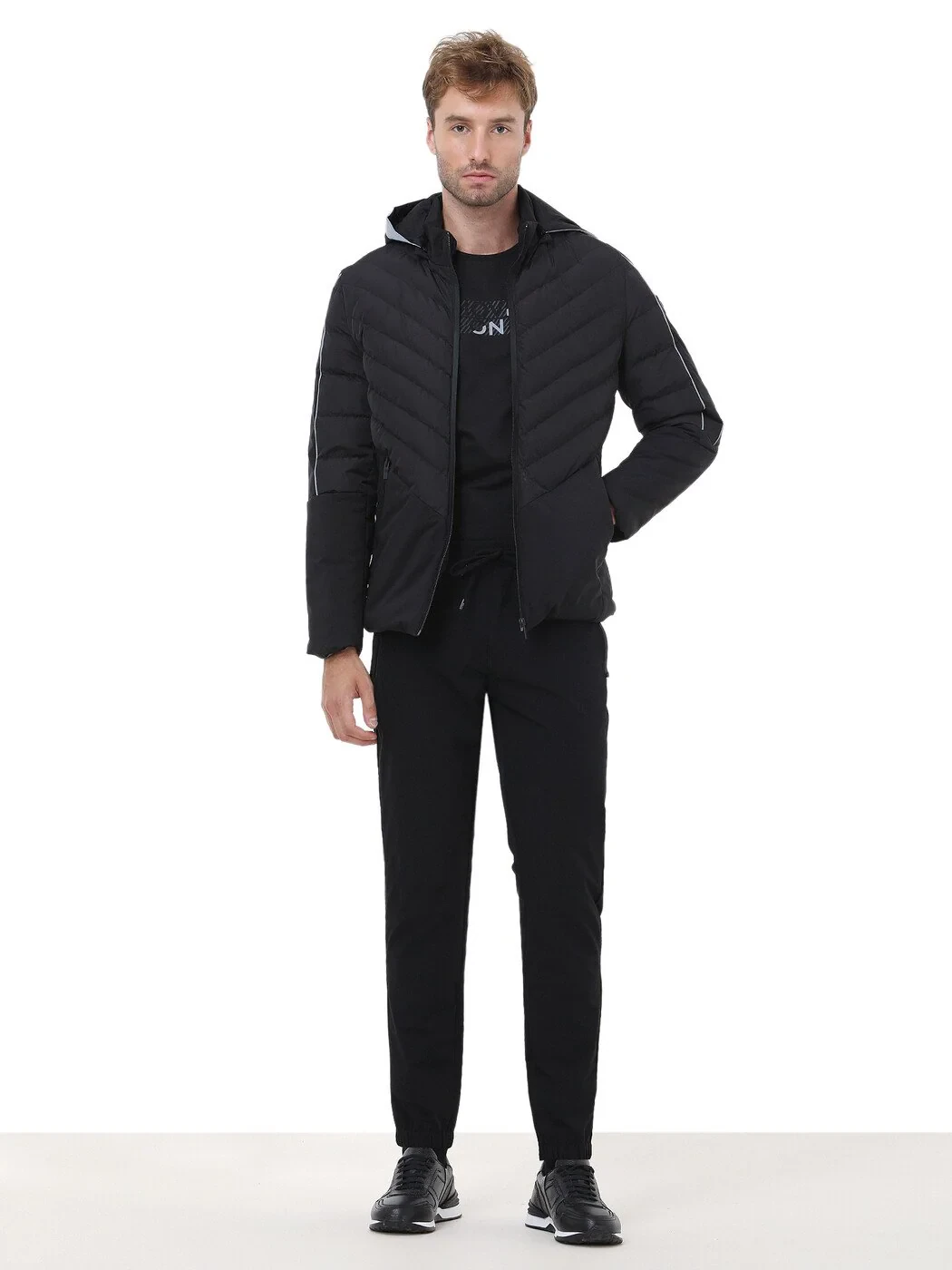 Black Weaving Coat - 2