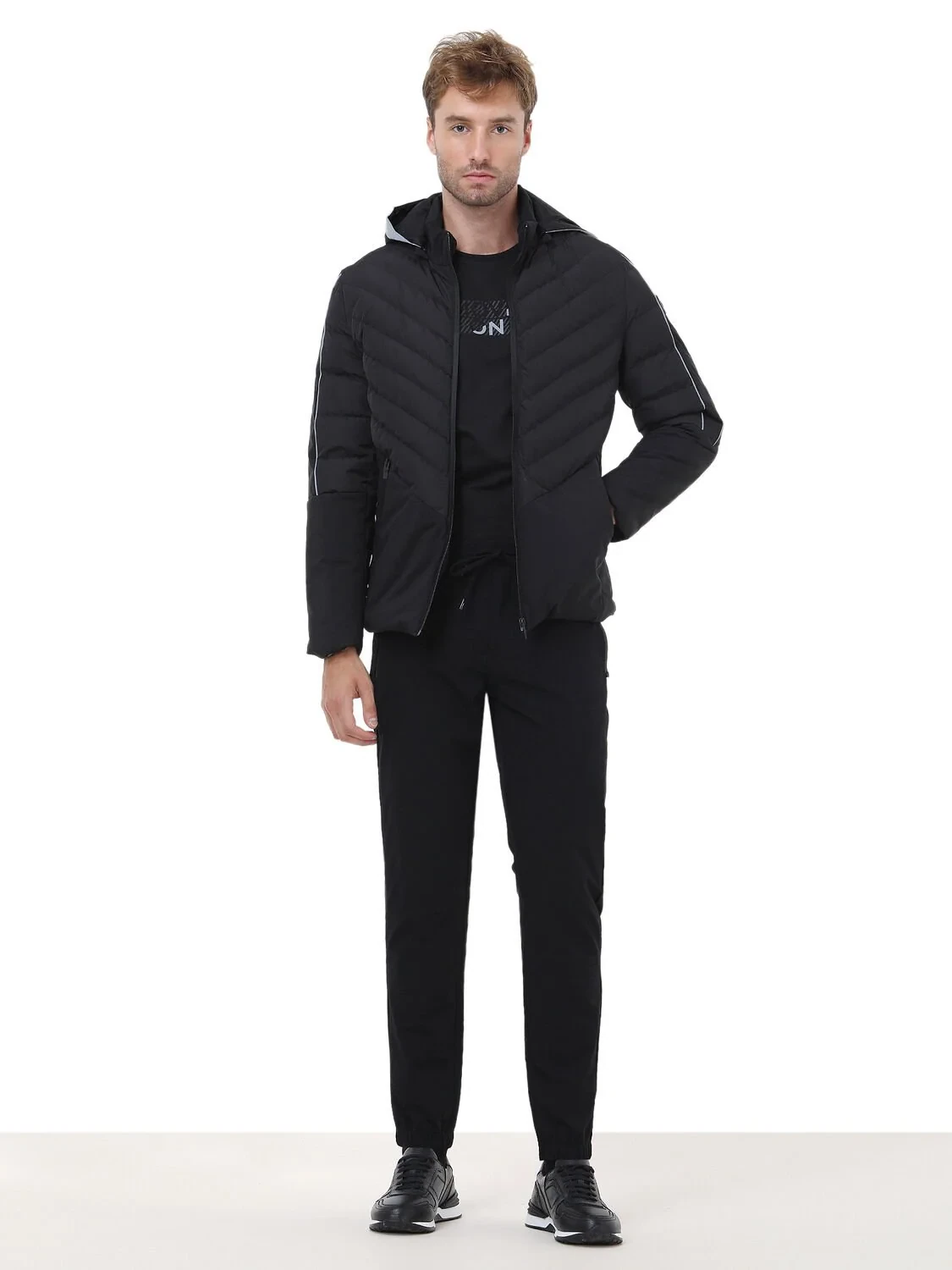 Black Weaving Coat - 2