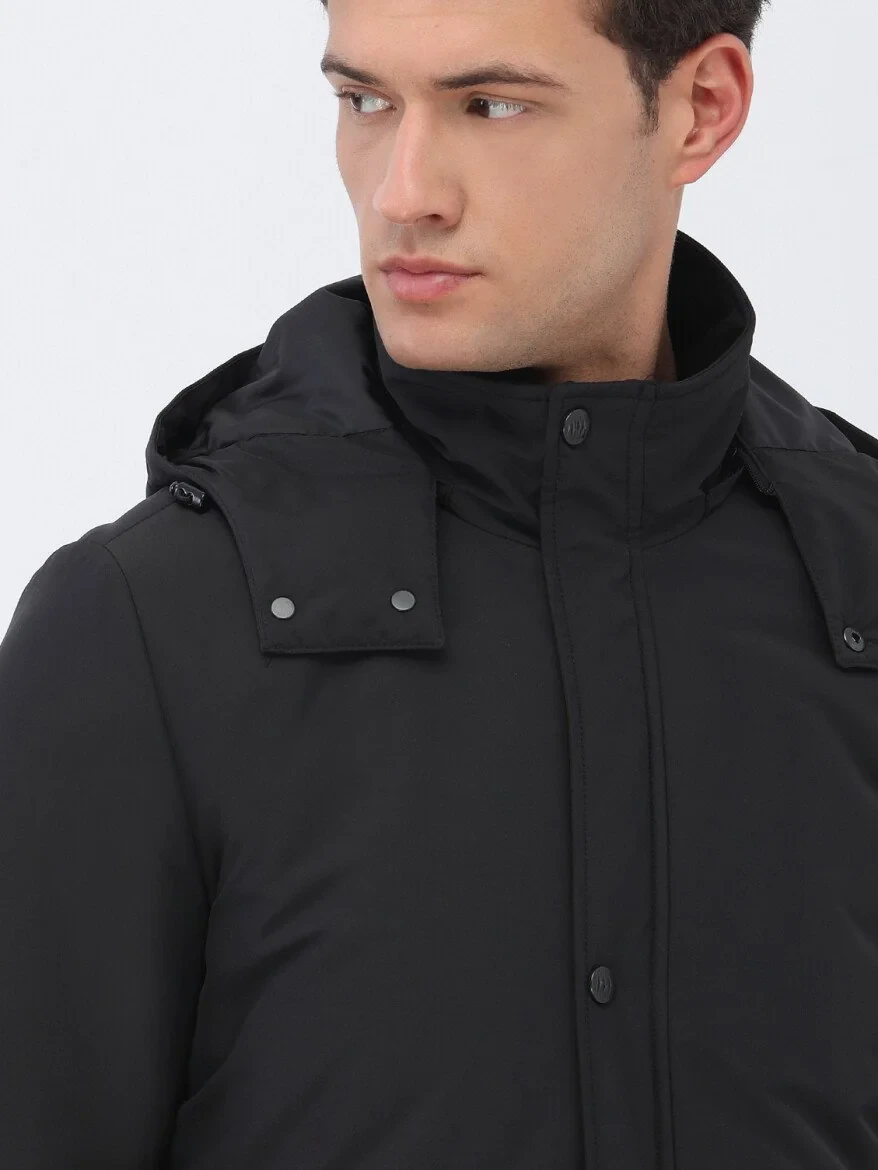 Black Weaving Coat - 4