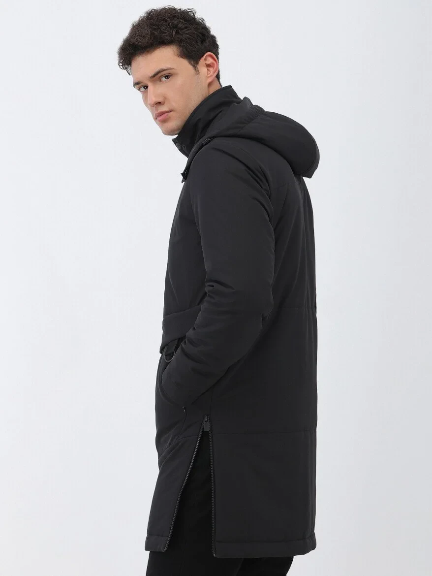 Black Weaving Coat - 5
