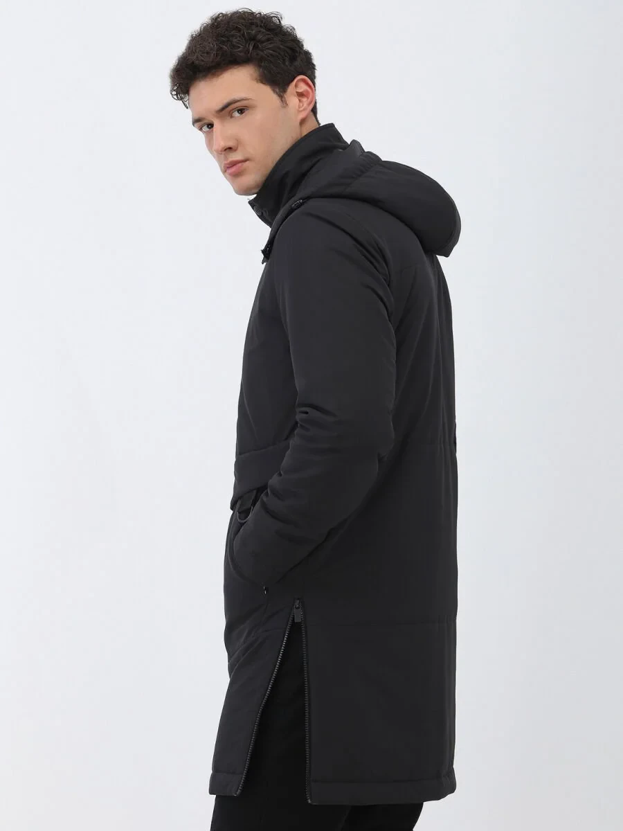 Black Weaving Coat - 5