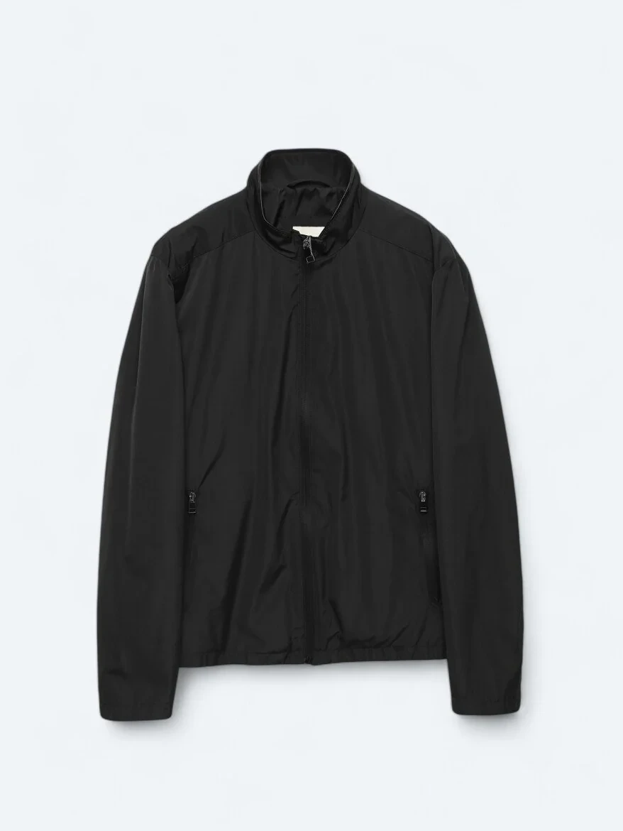 Black Weaving Coat 