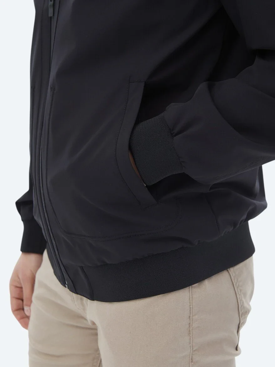 Black Weaving Coat - 8