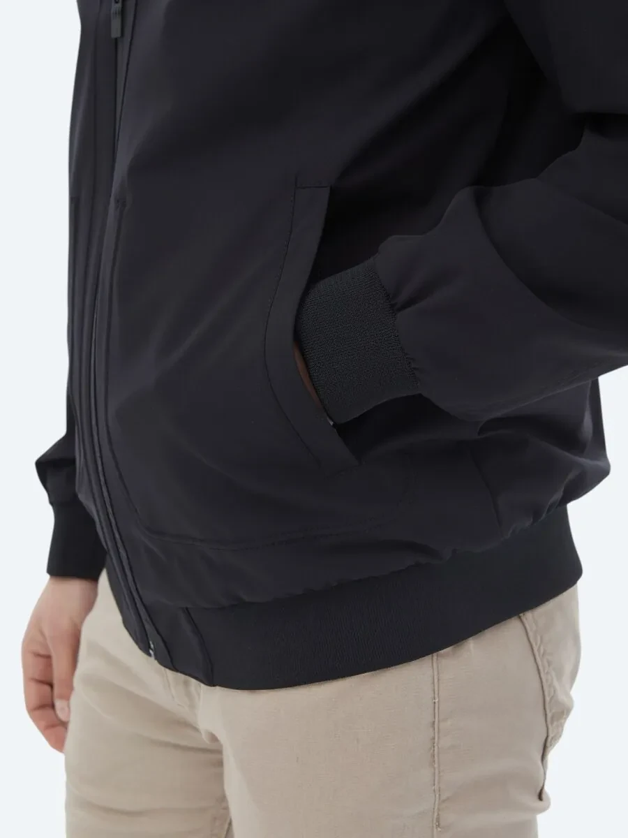 Black Weaving Coat - 8