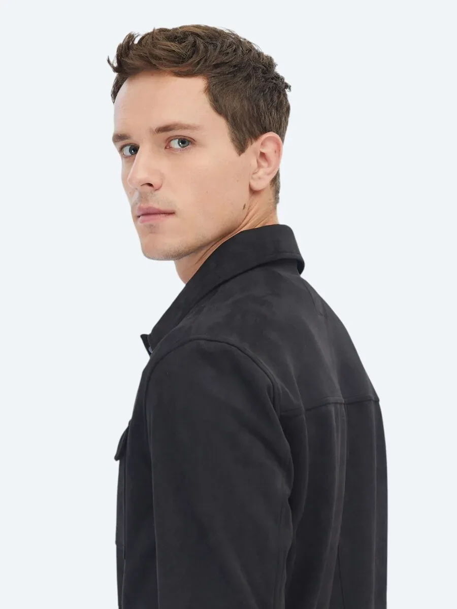 Black Weaving Coat - 6