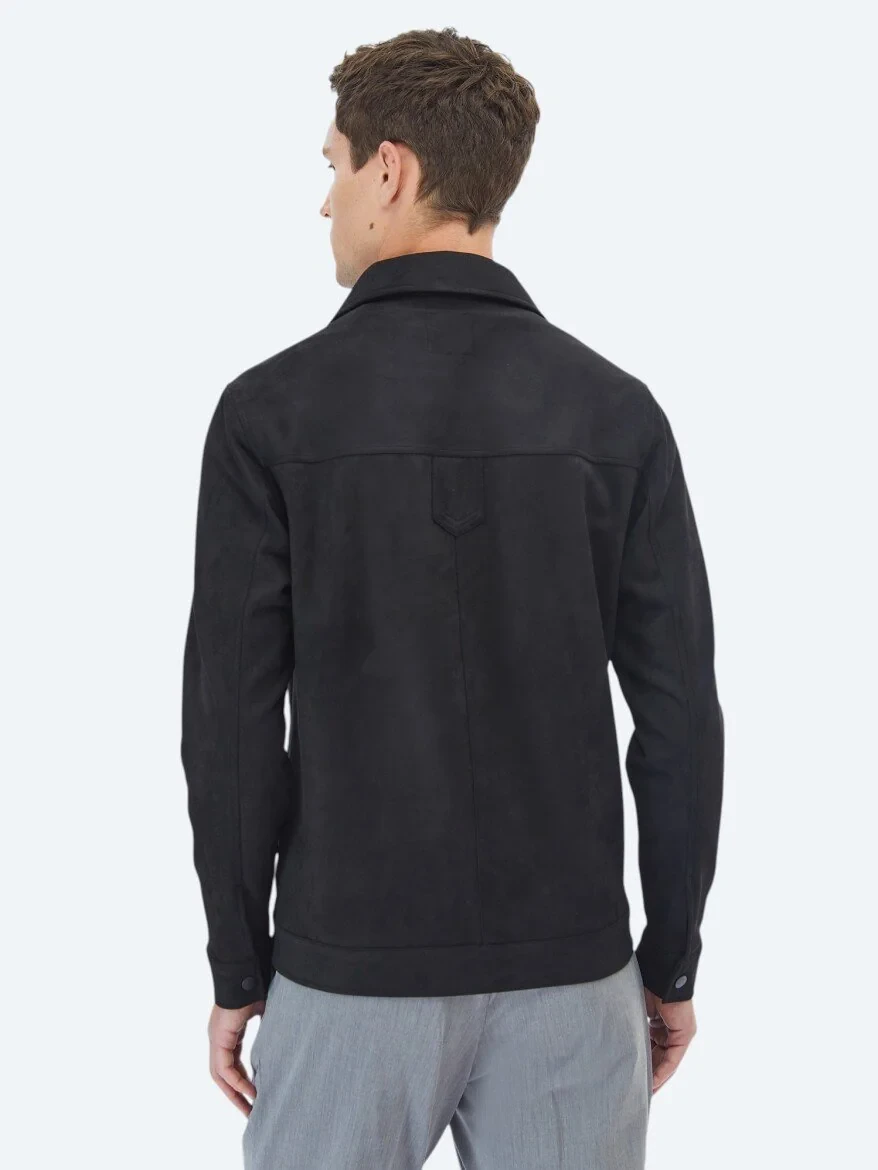 Black Weaving Coat - 7