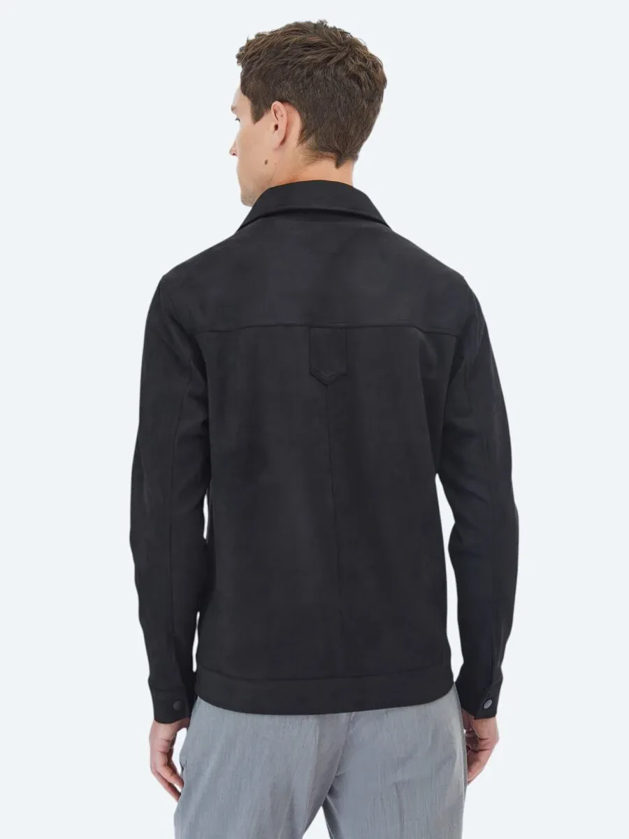 Black Weaving Coat - 7