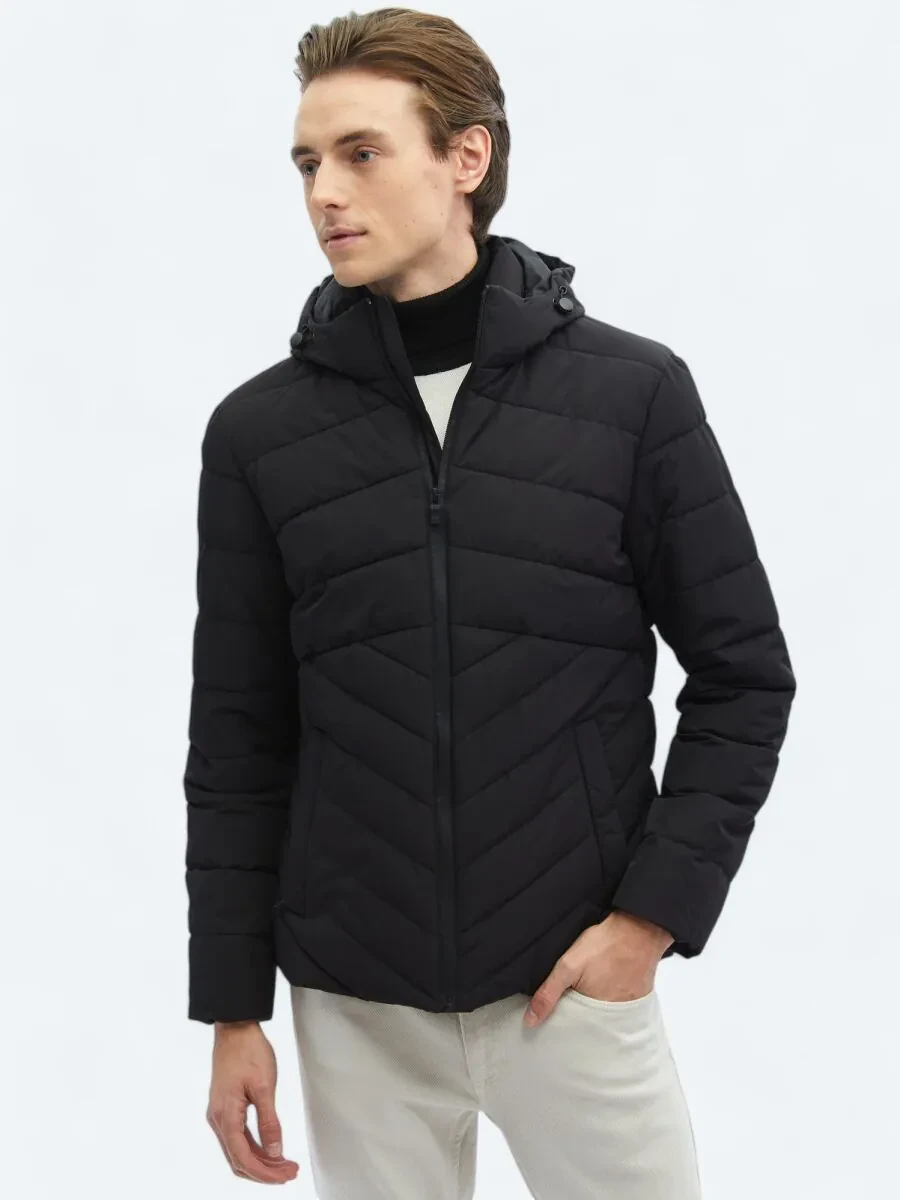 Black Weaving Coat - 3