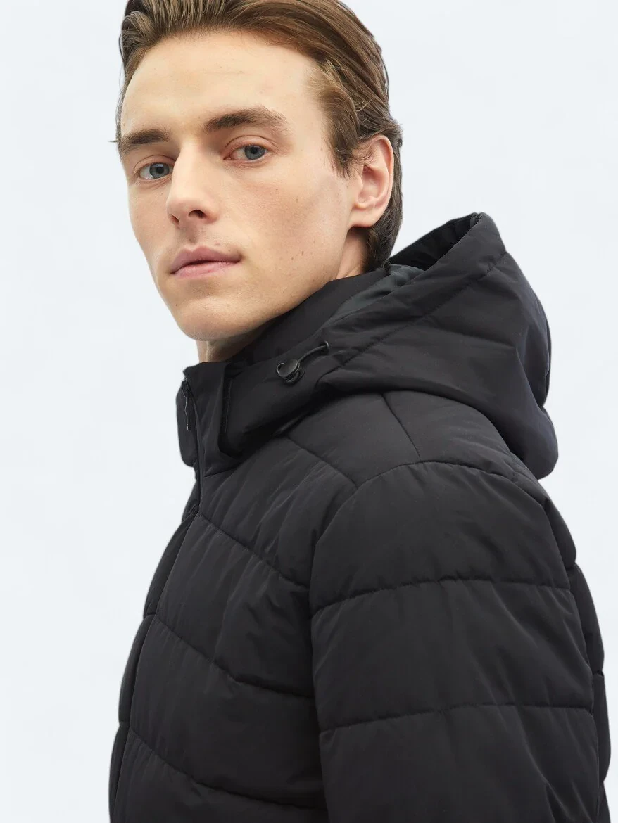 Black Weaving Coat - 5