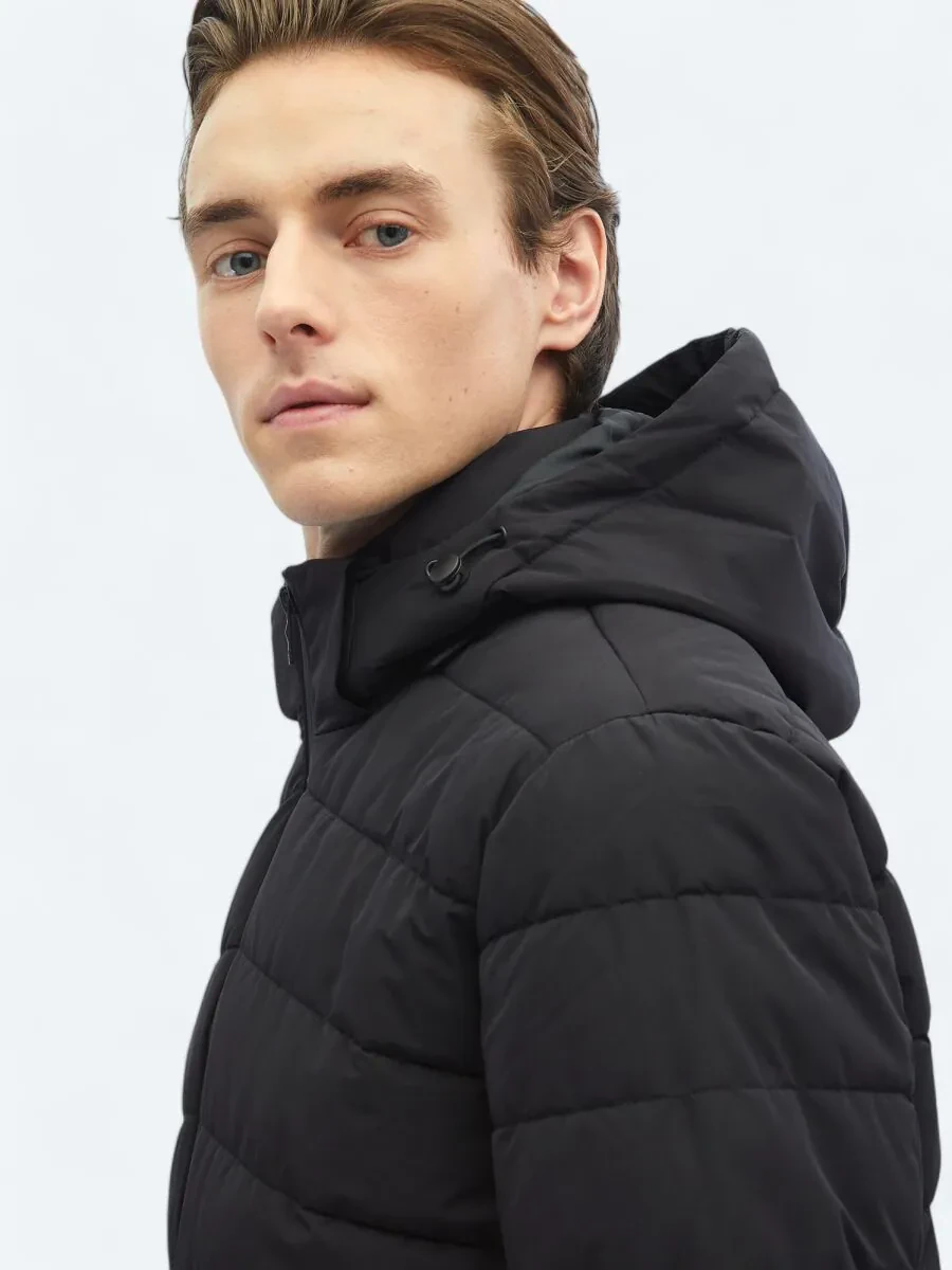 Black Weaving Coat - 5