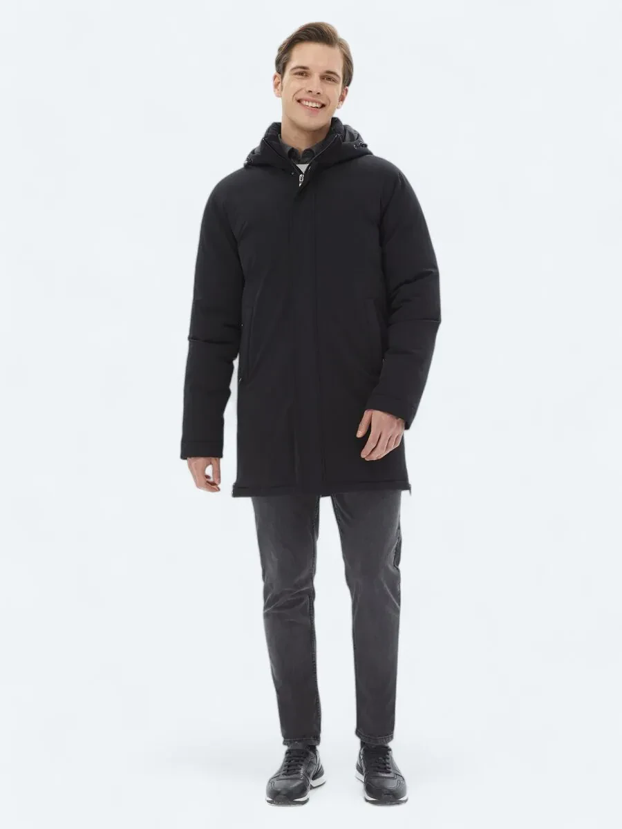 Black Weaving Coat - 3