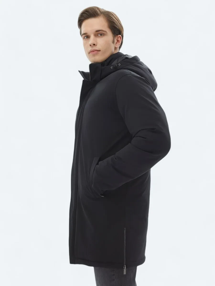 Black Weaving Coat - 4