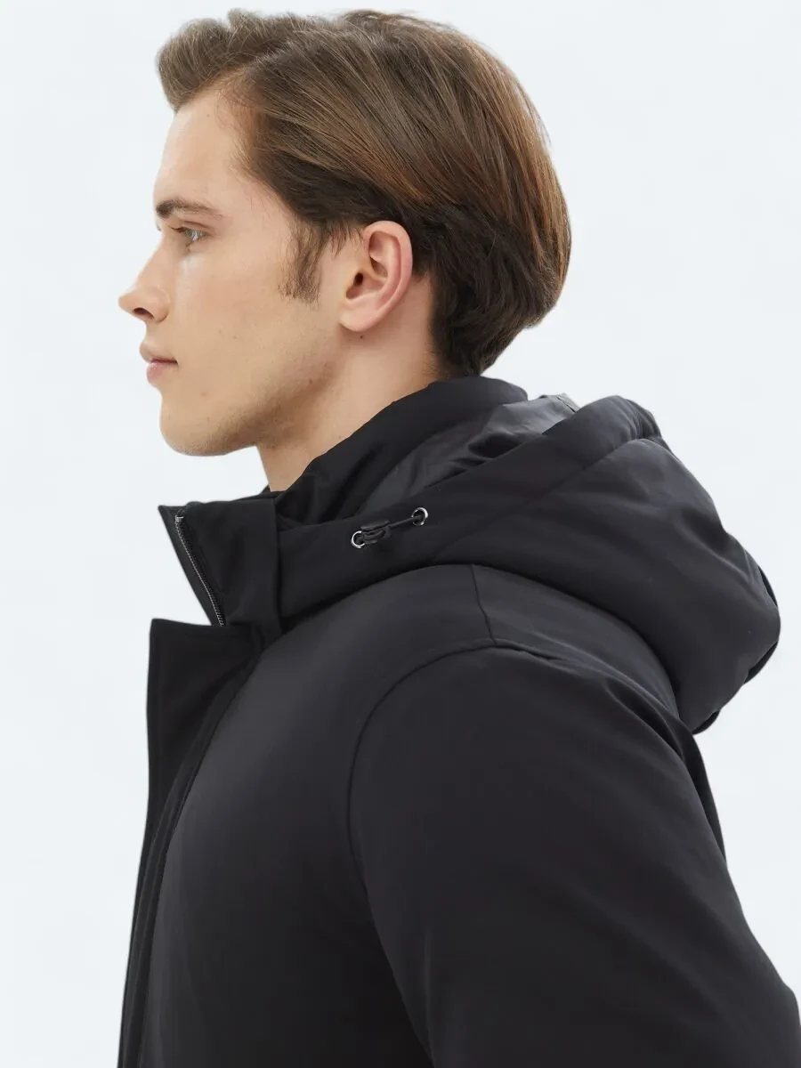 Black Weaving Coat - 5