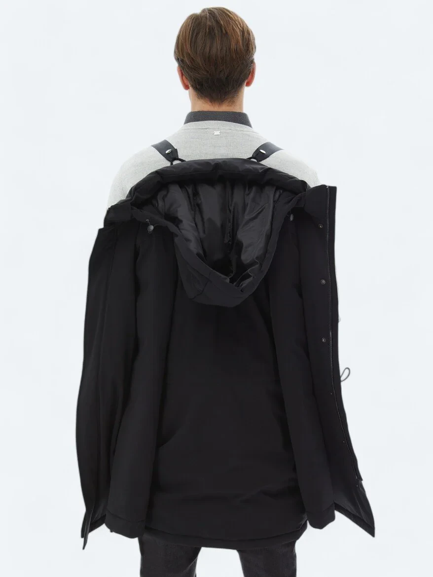 Black Weaving Coat - 9