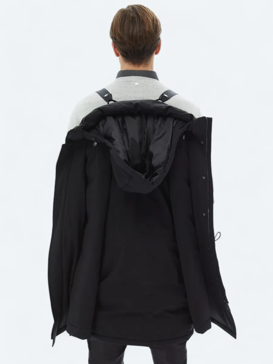 Black Weaving Coat - 9