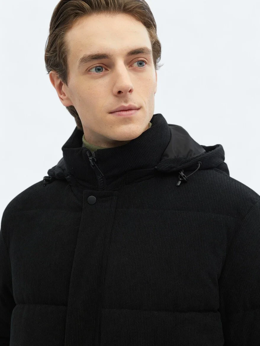 Black Weaving Coat - 6