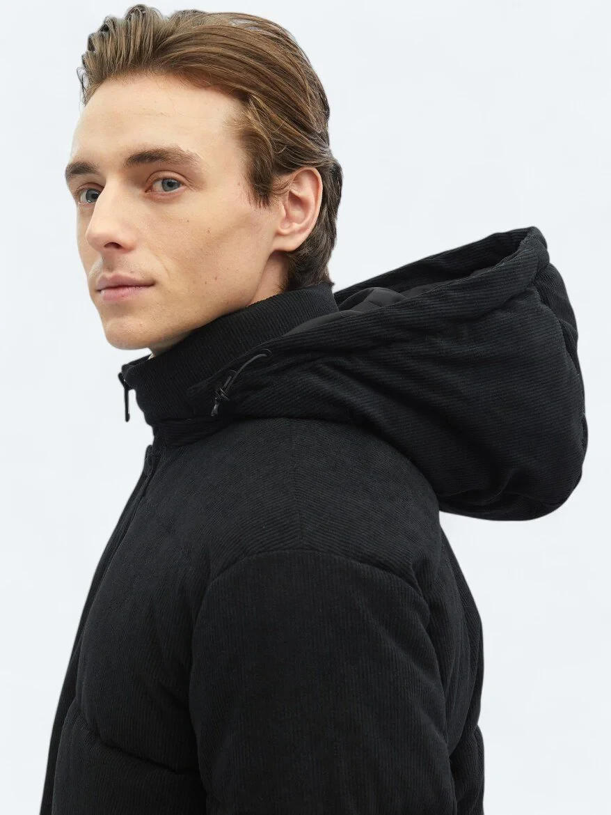Black Weaving Coat - 7