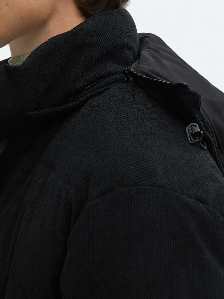 Black Weaving Coat - 8