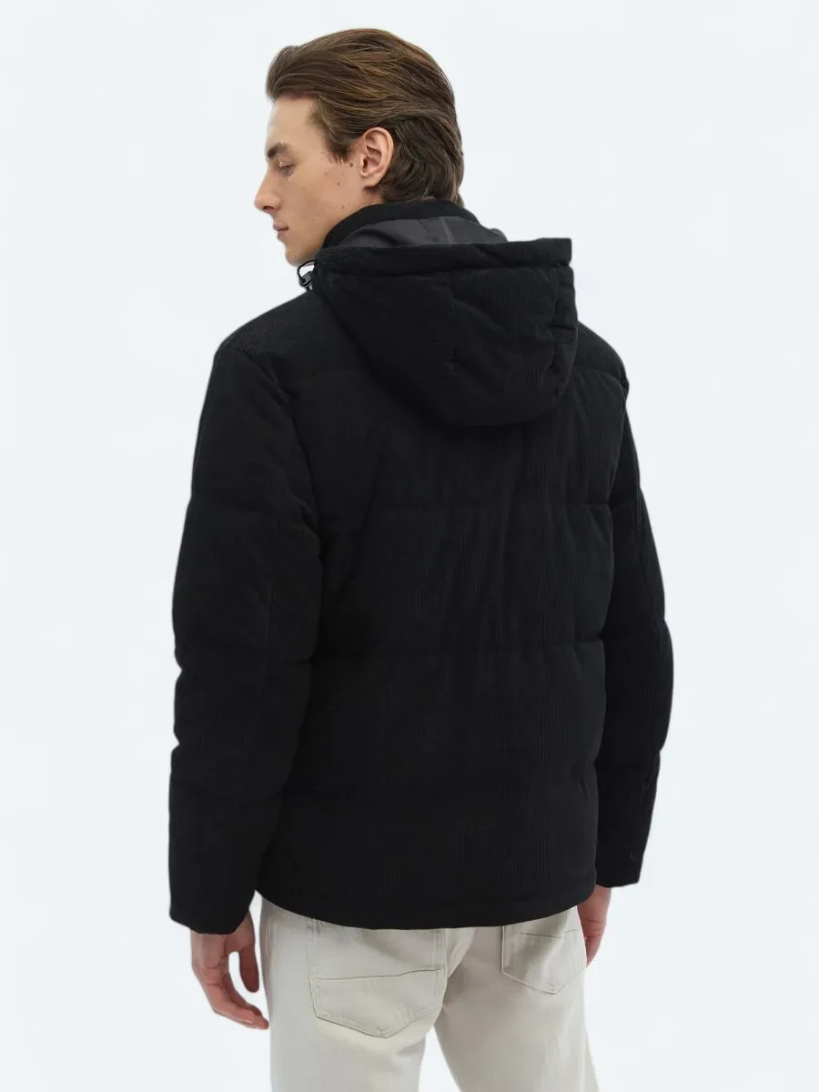 Black Weaving Coat - 10