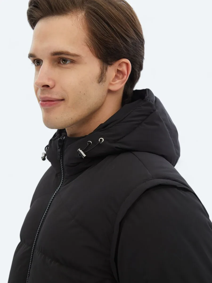 Black Weaving Coat - 5