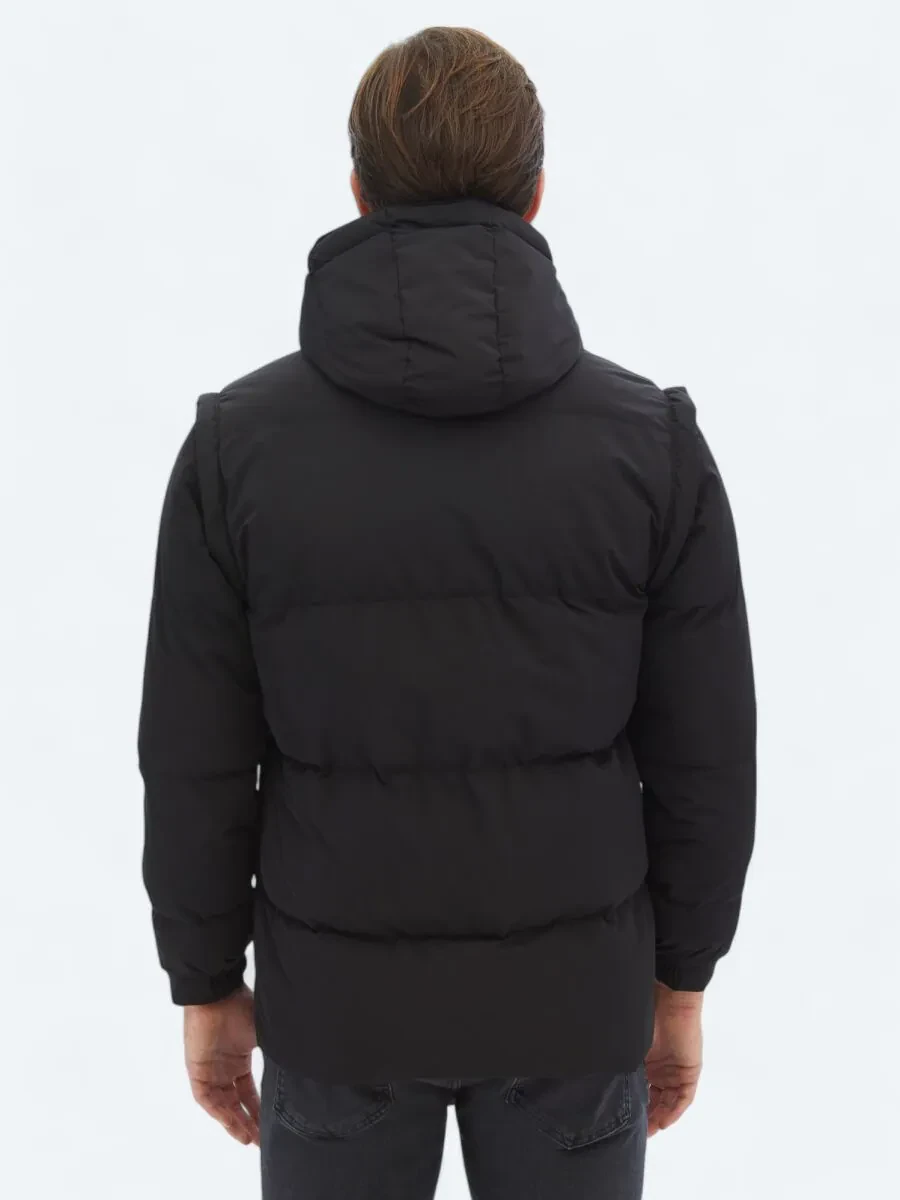 Black Weaving Coat - 9