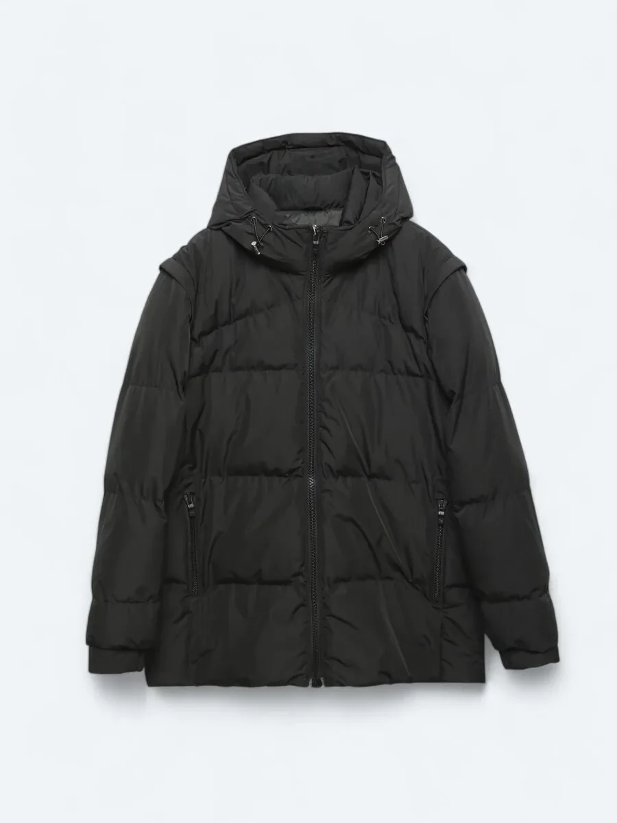Black Weaving Coat - 11