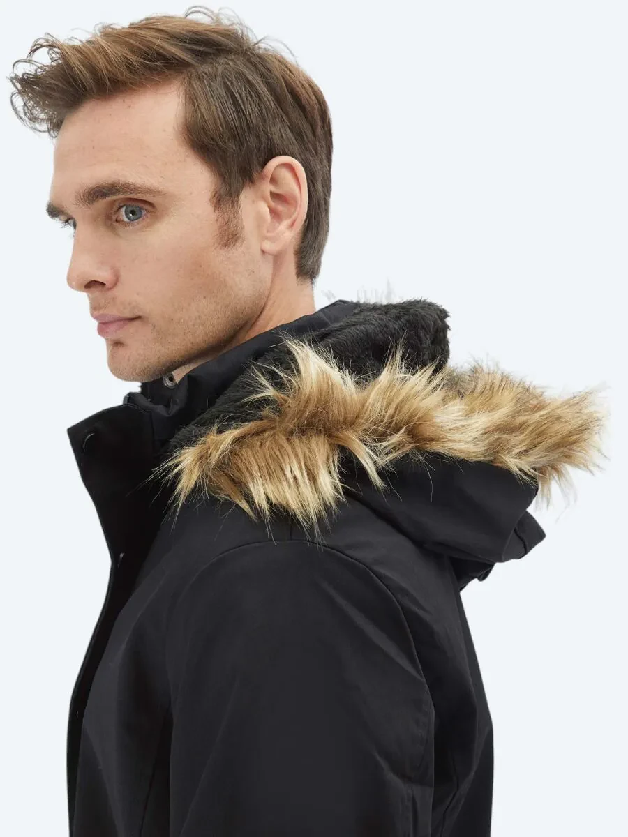 Black Weaving Coat - 4