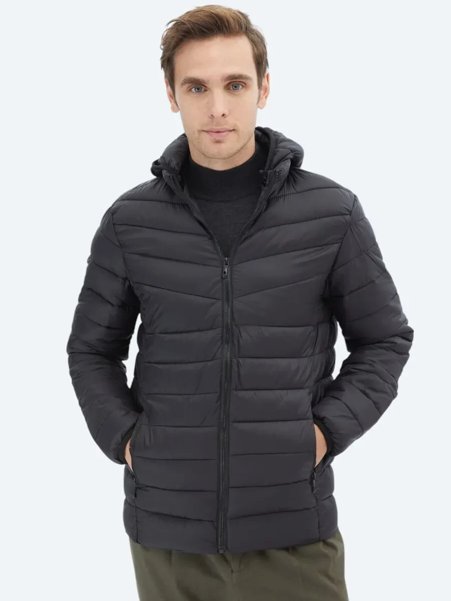 Black Weaving Coat - 1