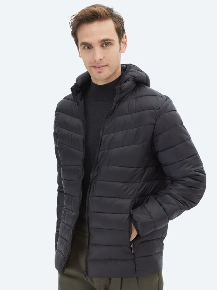 Black Weaving Coat - 3