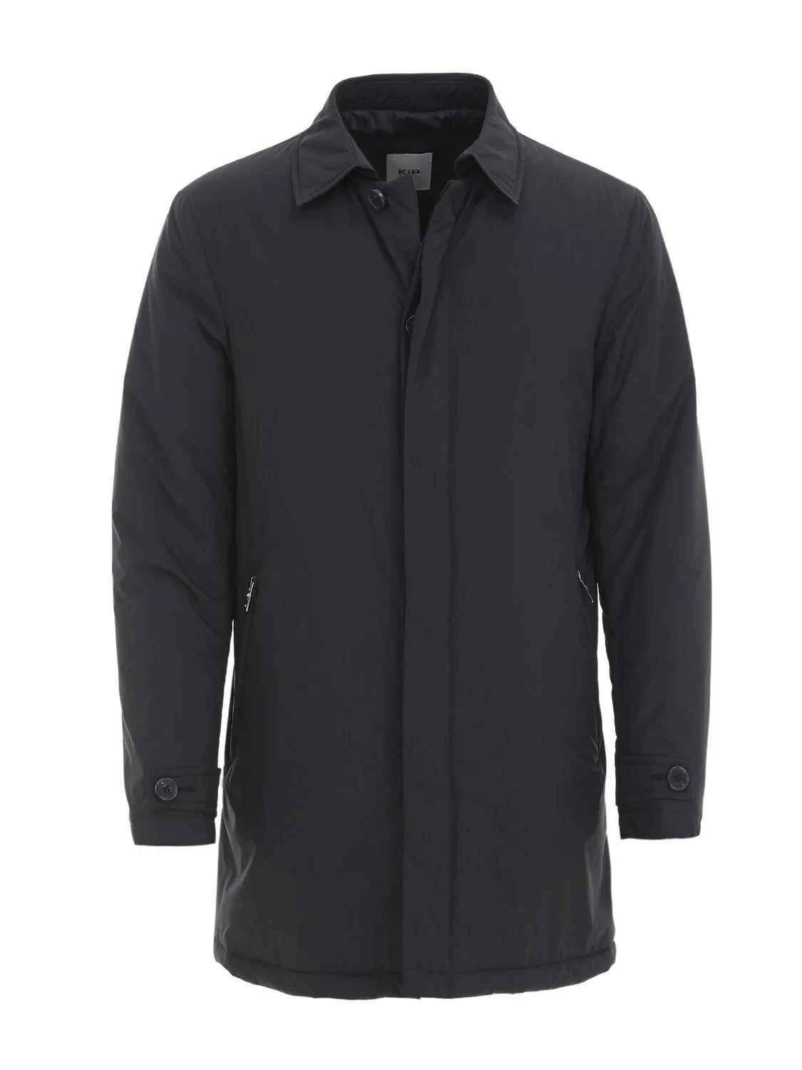 Black Weaving Rain Coat - 6