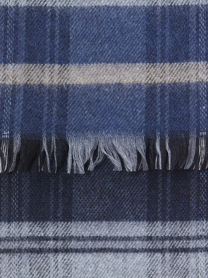 Blue %65 Akrilik ,%35 Yün Scarf 