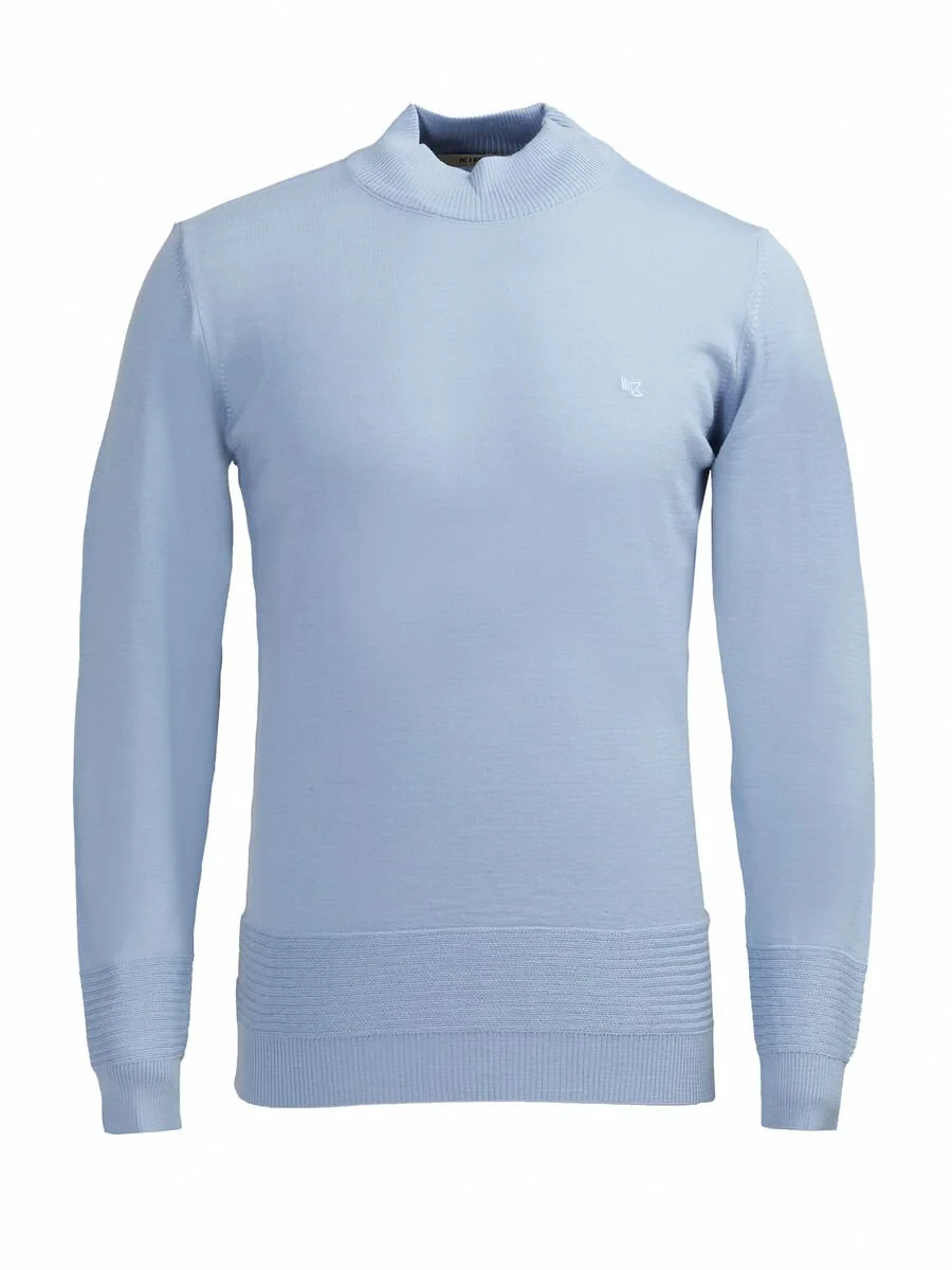Blue Knitwear Sweatshirt - 1