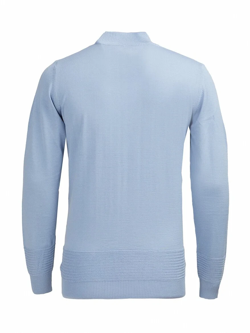 Blue Knitwear Sweatshirt 