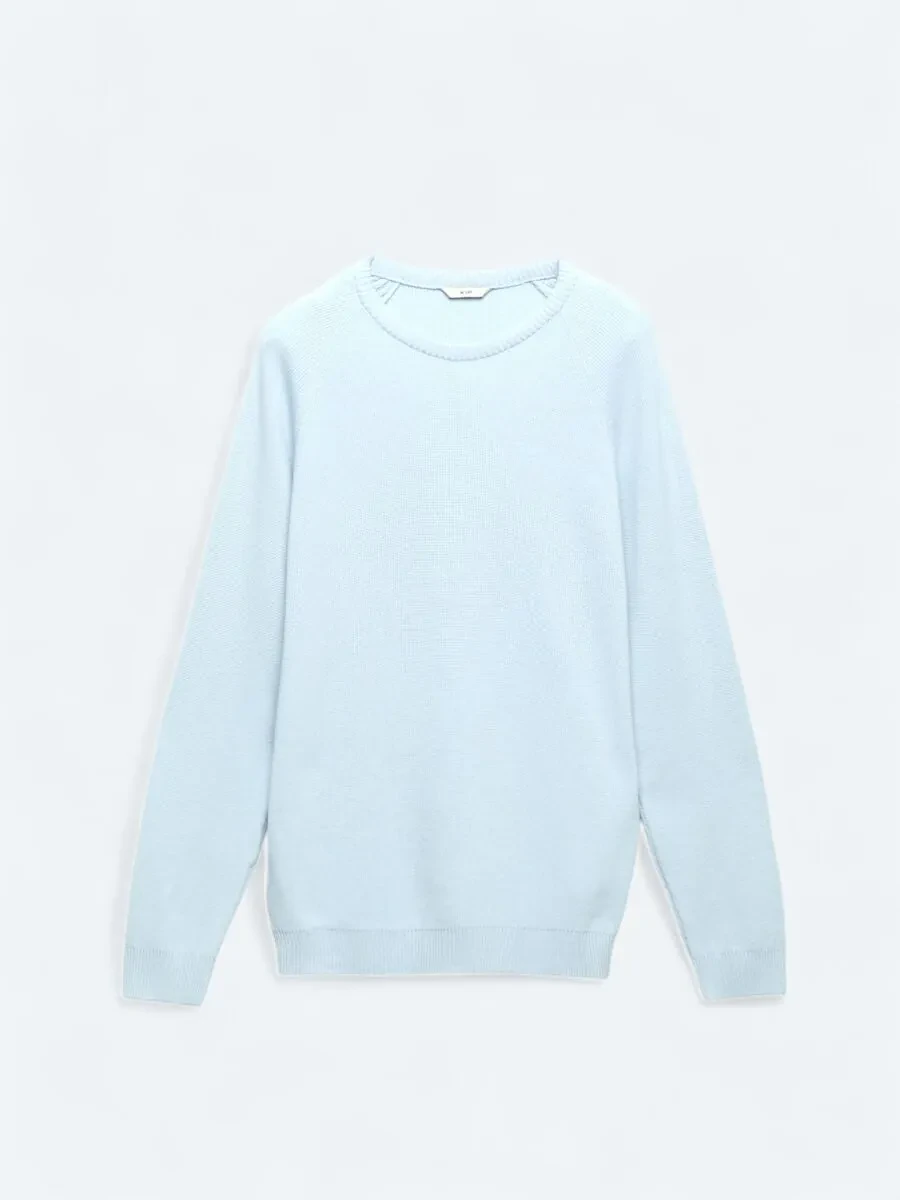 Blue Knitwear Sweatshirt - 7