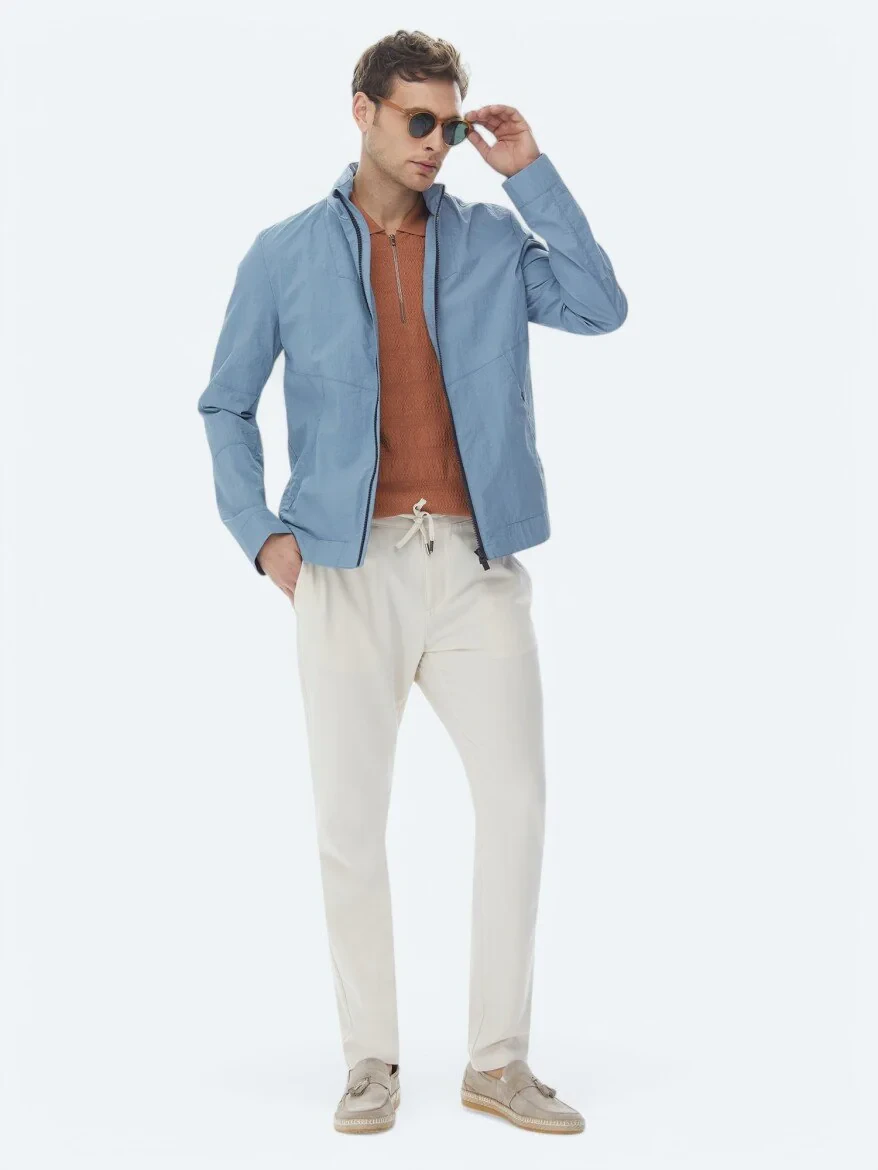 Blue Weaving Coat - 3