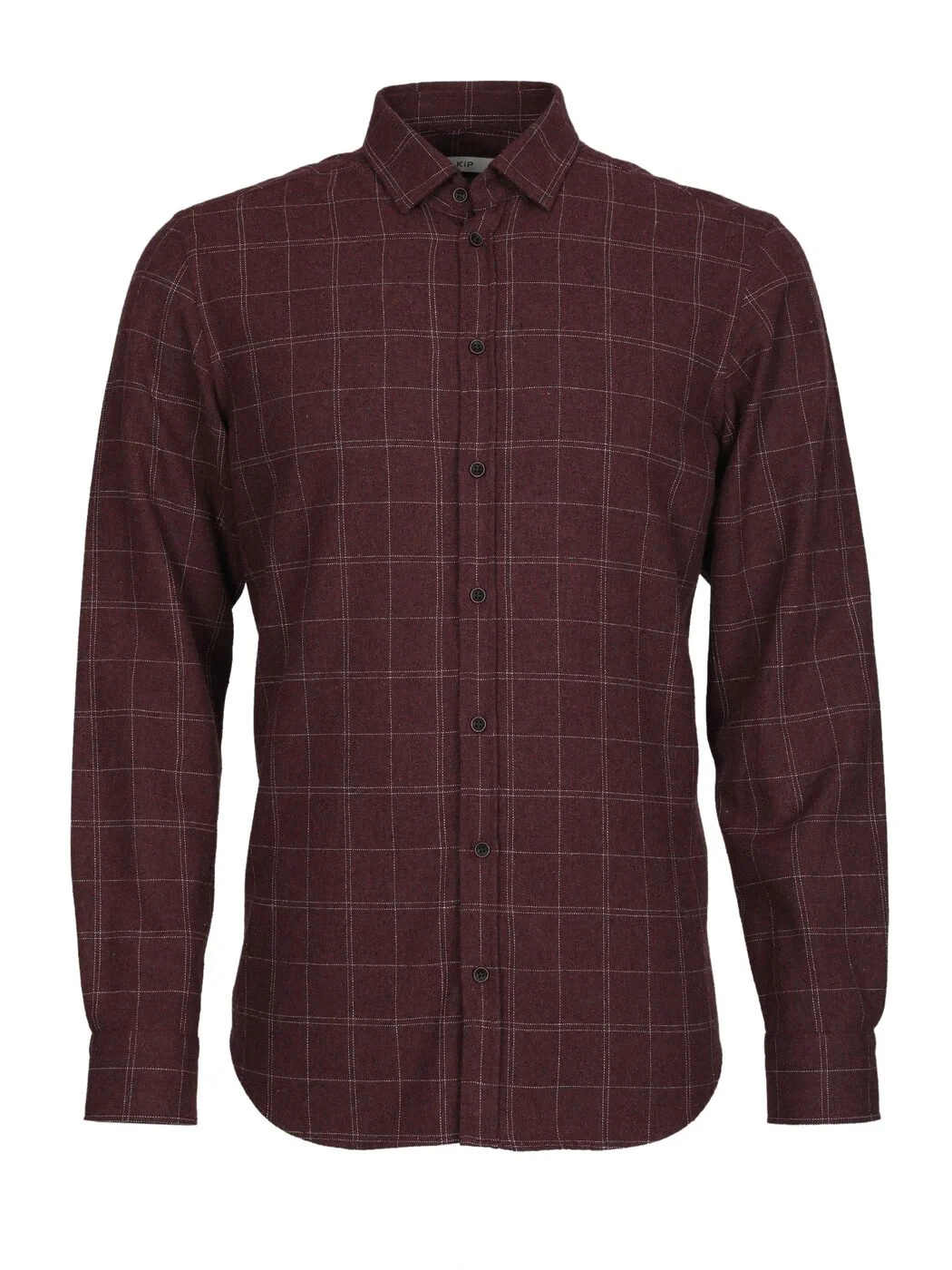 Bordo Kareli Regular Fit Dokuma Casual Pamuk Karışımlı Gömlek - 6